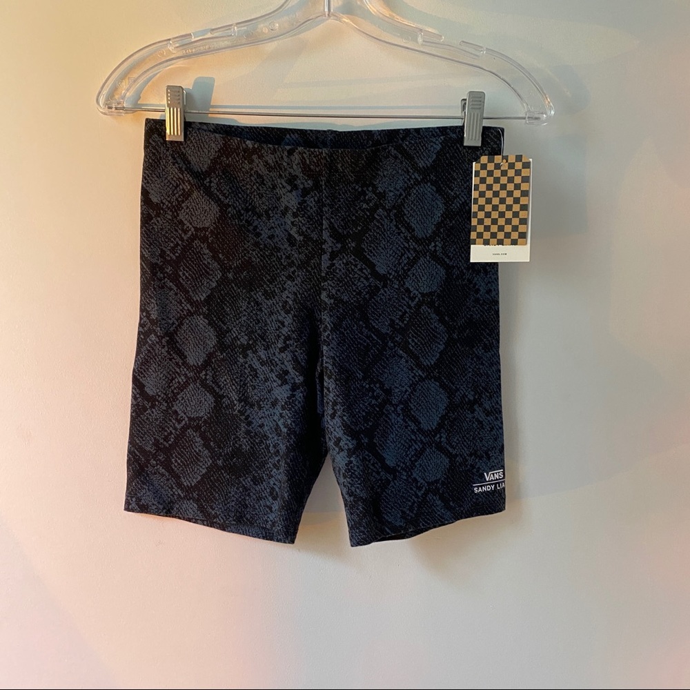 Vans x Sandy Liang Navy Blue Python Print Cycle Shorts